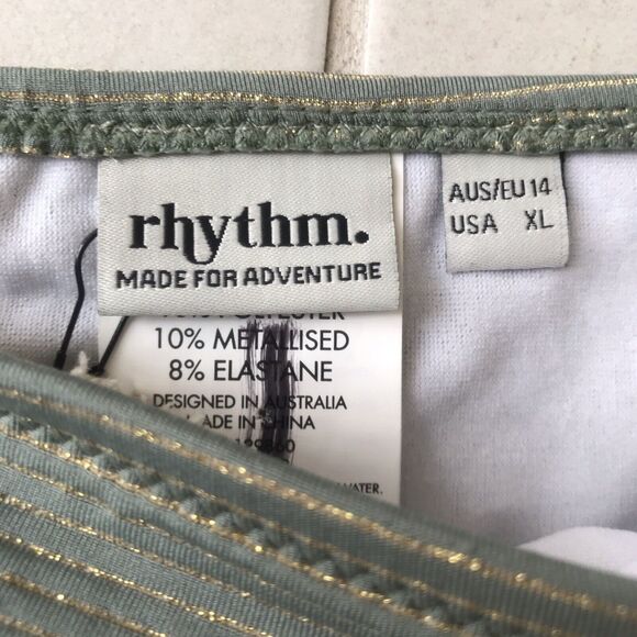 Rhythm Bikini Bottom Multicolor Striped Swimwear - Picture 8 of 8